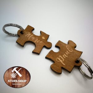 Paar-Schlüsselanhänger - Puzzle