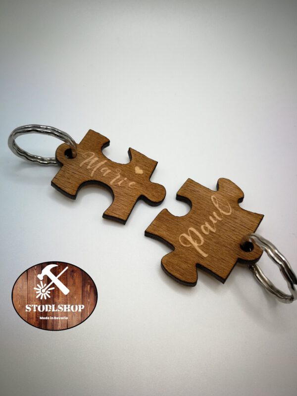 Paar-Schlüsselanhänger - Puzzle
